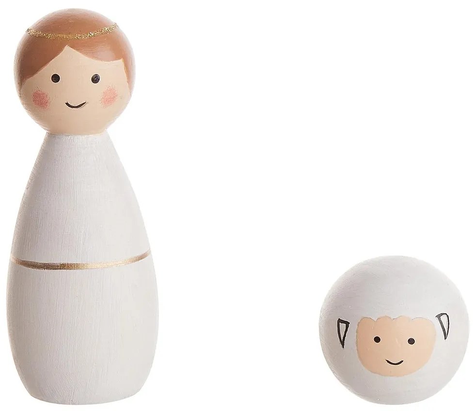 X-MAS Drevený betlehém 9 dielov