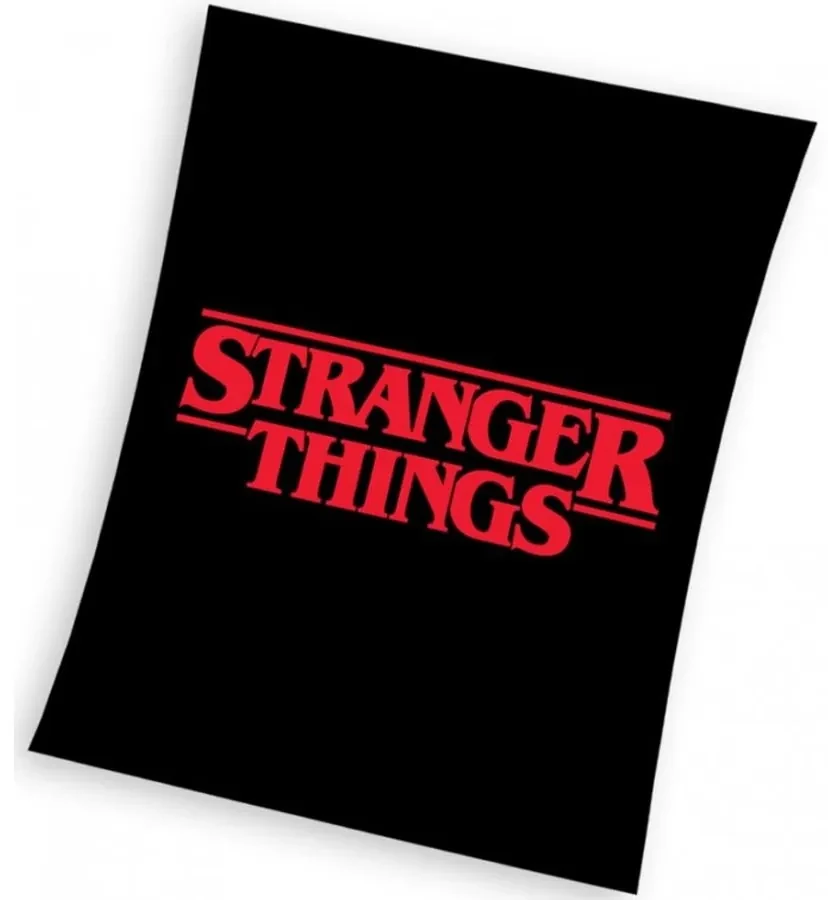 Coral fleece deka Stranger Things - motív Black - gramáž 240 g/m² - 130 x 170 cm