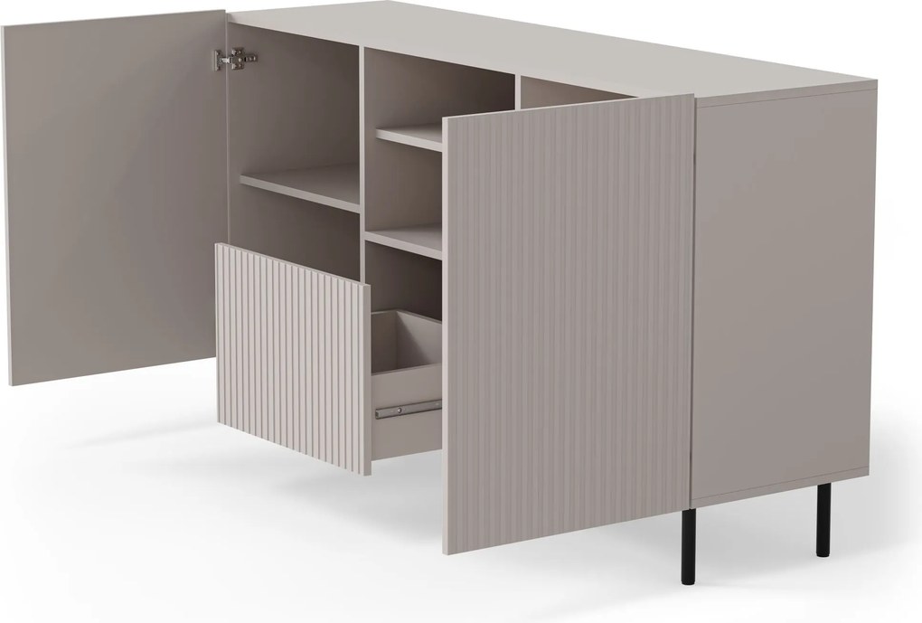 Komoda PAXOS KM-1 150 cm kašmírová/čierna
