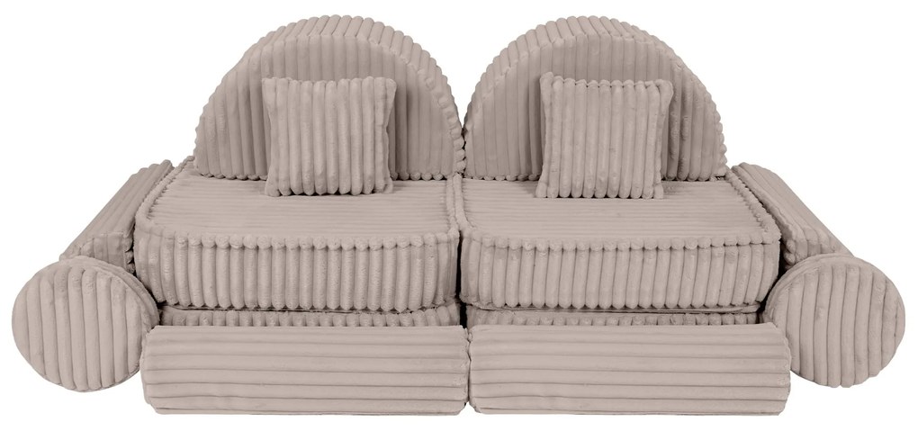 MeowBaby® Churros detská pohovka Max, Pebble Beige