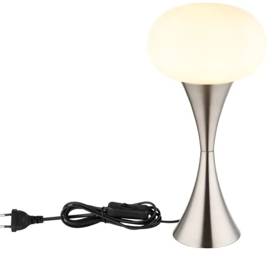 Globo 21027N - Stolná lampa LULA 1xE14/25W/230V matný chróm