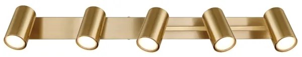 Globo 57911-5GO - Bodové svietidlo ROBBY 5xGU10/35W/230V zlatá