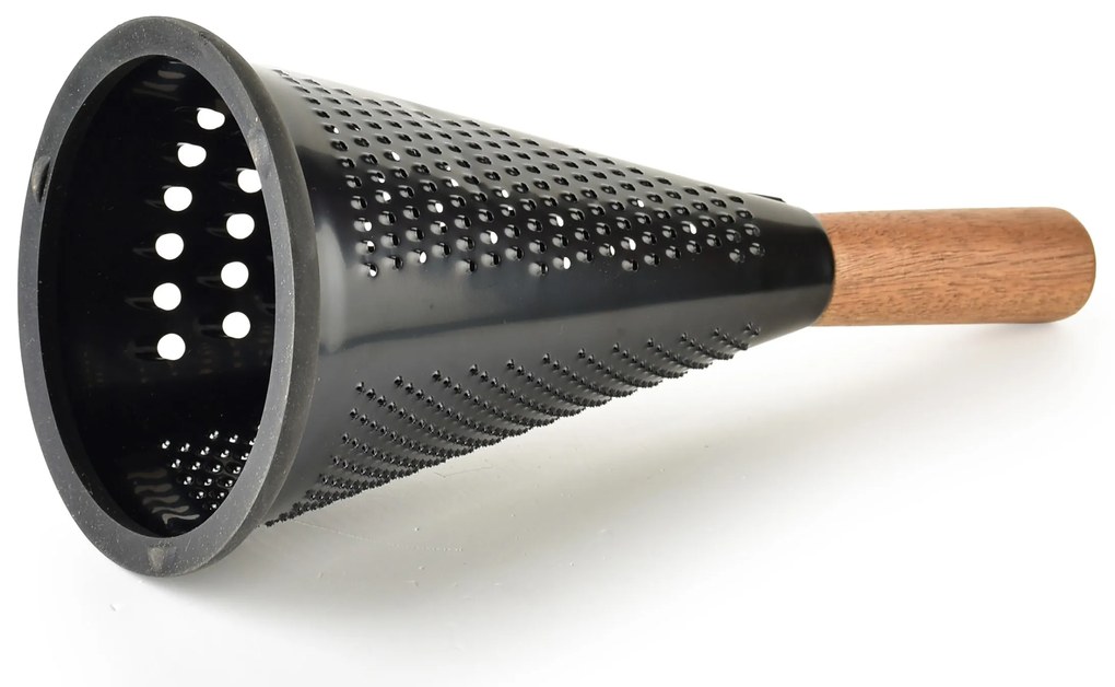 Kuchyňské ocelové struhadlo MODERN KITCHEN 12x12x27,5 cm hnědé/černé