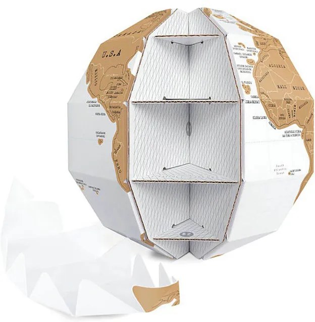 Stieracia mapa 3D glóbus puzzle