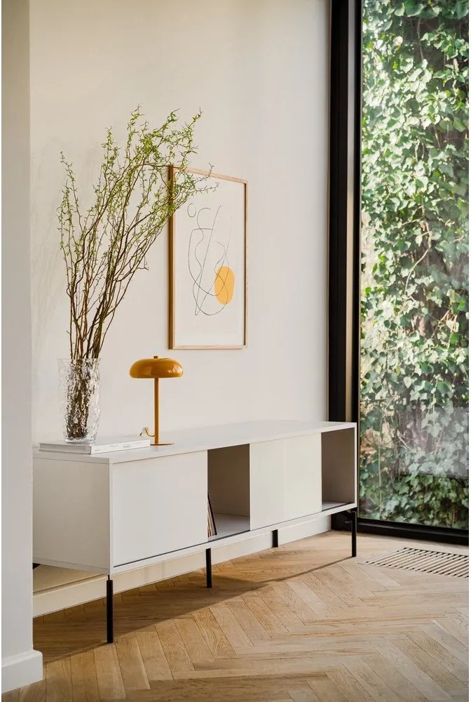 Sivobéžový TV stolík 160x60x42 cm Met – noo.ma
