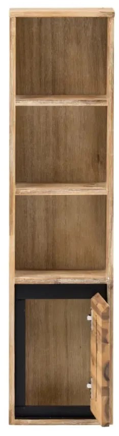 furniture-nabytek.cz - Masivní závěsná polička Jolo z akáciového dřeva, lakovaná, přírodní barva – 25×15×100 cm