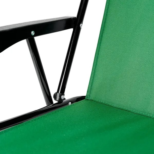 Skladacia kempingová stolička zelená