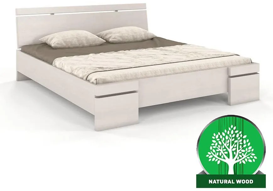 Posteľ buková Skandica Sparta maxi 200X200 cm biela
