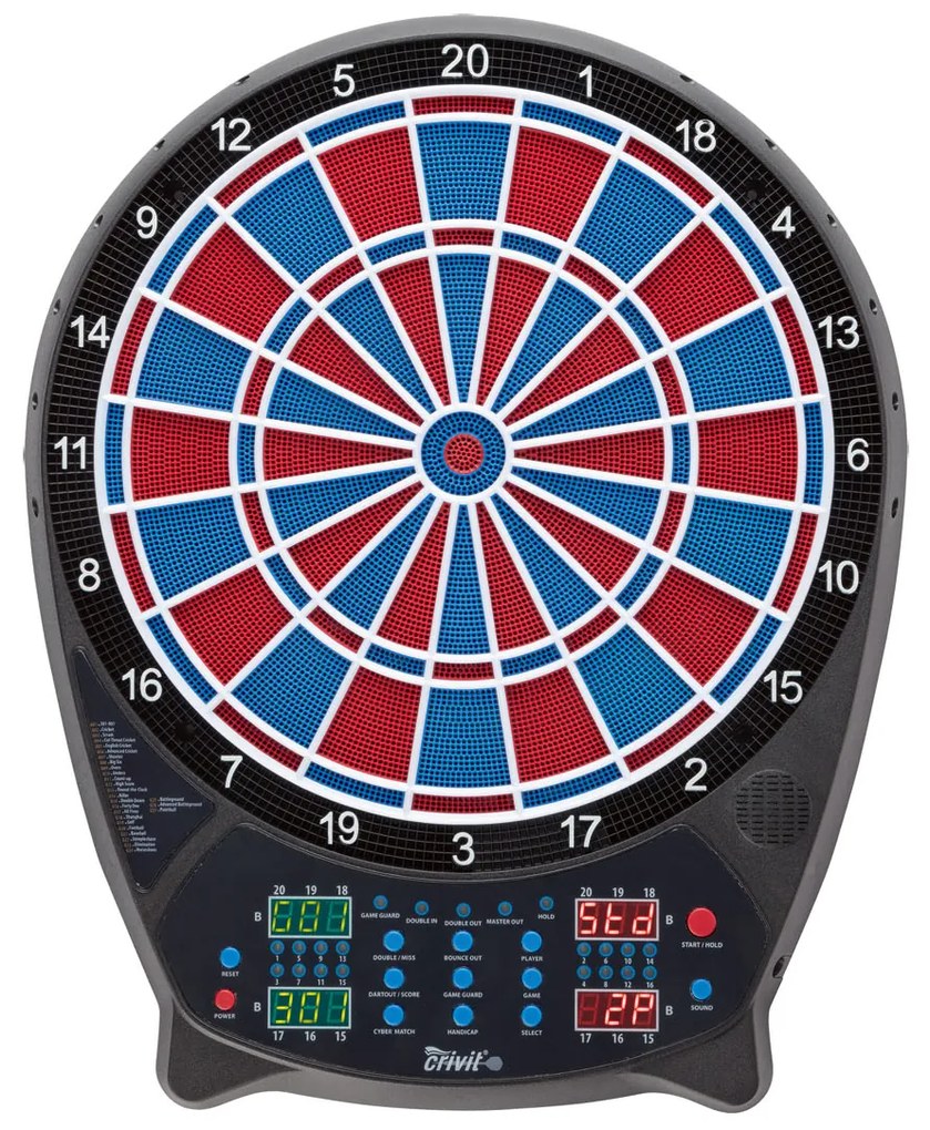 Crivit Elektronický terč (červená/modrá) (100357227)