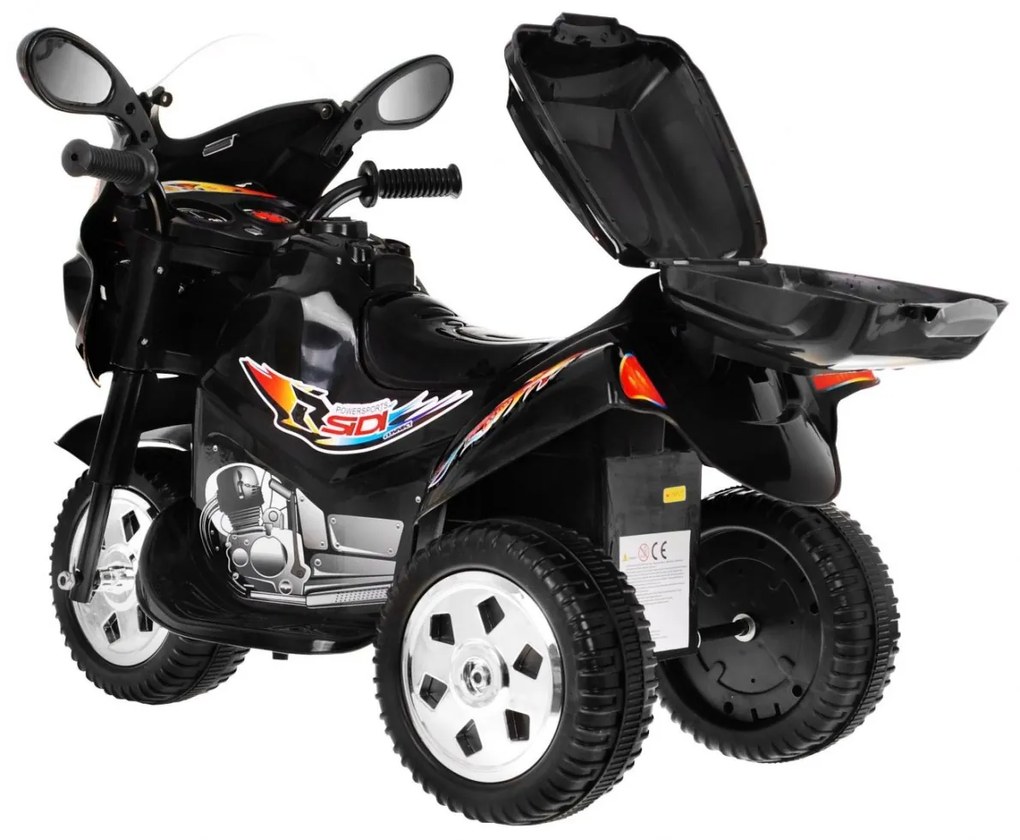 RAMIZ Elektrická motorka BJX-088 - čierna - 1x18 W - 1x 6V/4,5Ah - 2023
