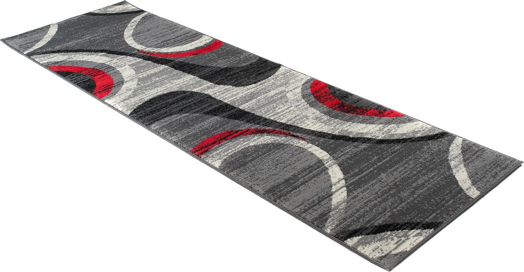 TA Koberec F844B SIVÁ LACNÁ PP CRM Rozmer: 100x250 cm