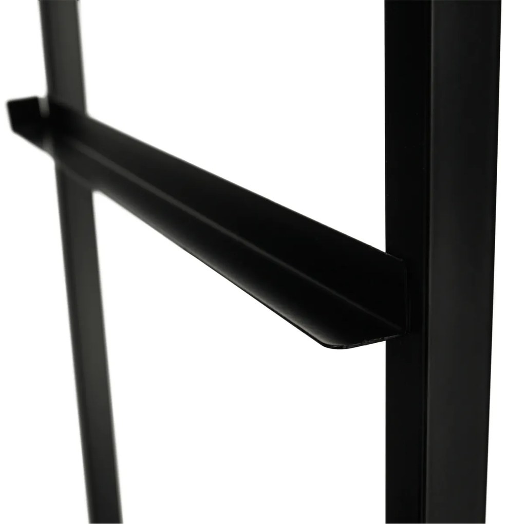 Komoda PALMERA s látkovými zásuvkami, čierna