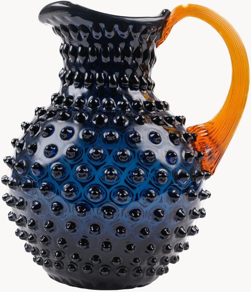 Ručne fúkaný džbán Hobnail, 2 l