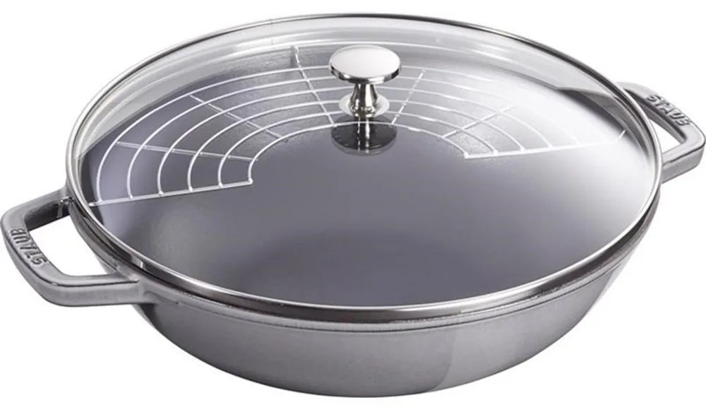 Staub Panvica Wok 30cm sivá 4,19l