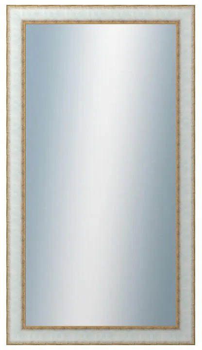 DANTIK - Zrkadlo v rámu, rozmer s rámom 50x90 cm z lišty DOPRODEJMETAL bielozlatá (3023)