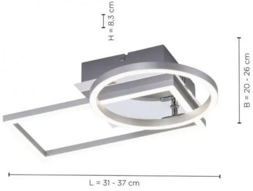 Leuchten Direkt 14031-55 - LED Stropné svietidlo IVEN LED/18W/230V