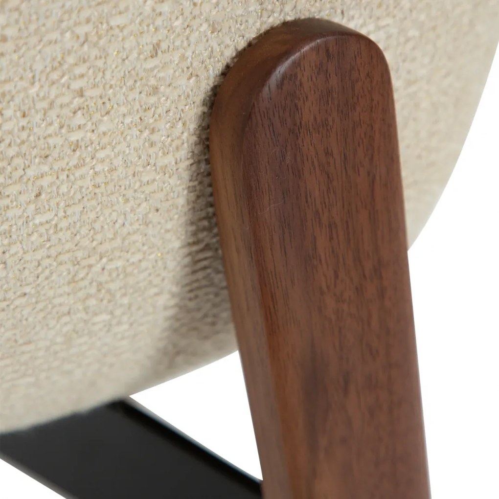 PARAGON ČALÚNENÁ STOLIČKA almond/walnut