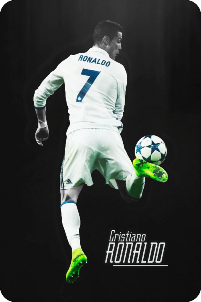 Cristiano Ronaldo 2 - textilná nálepka na stenu