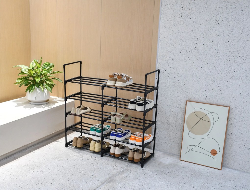 Modulárny botník Aron 90 cm čierny