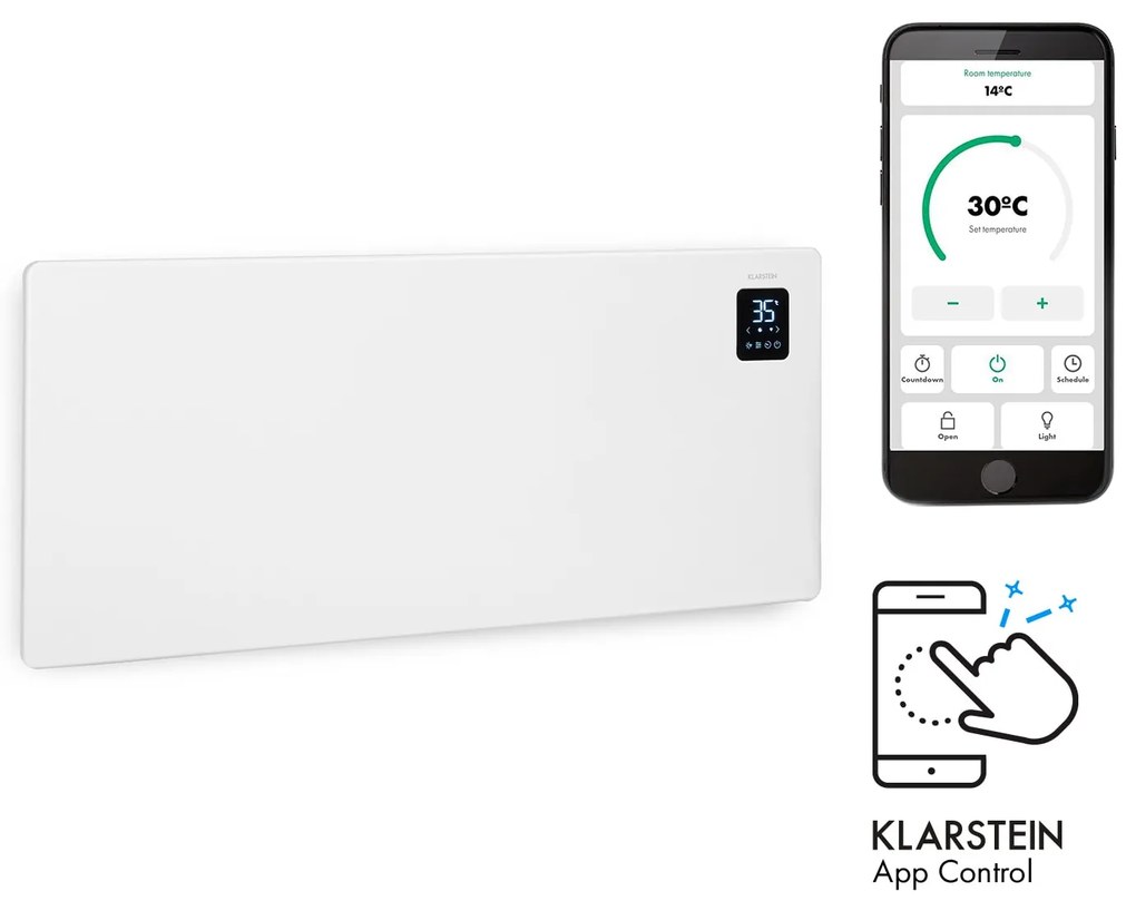 Klarstein Bansin Smart 2500, konvektor, 2500 W, ovládanie cez aplikáciu