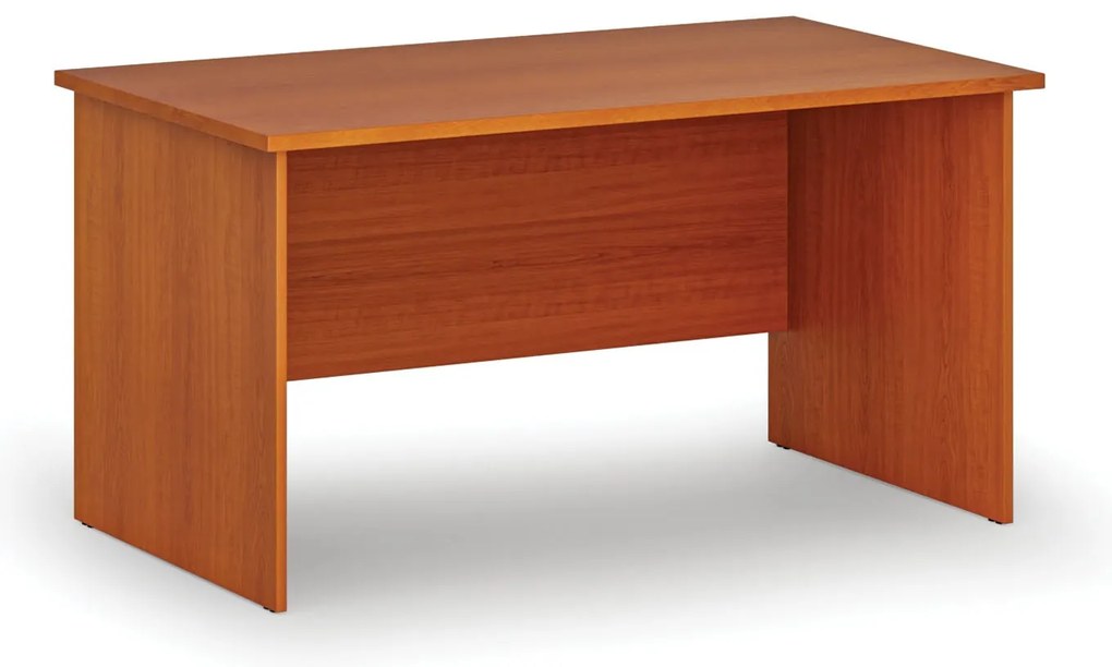 Kancelársky písací stôl PRIMO WOOD, 140x80 cm, čerešňa