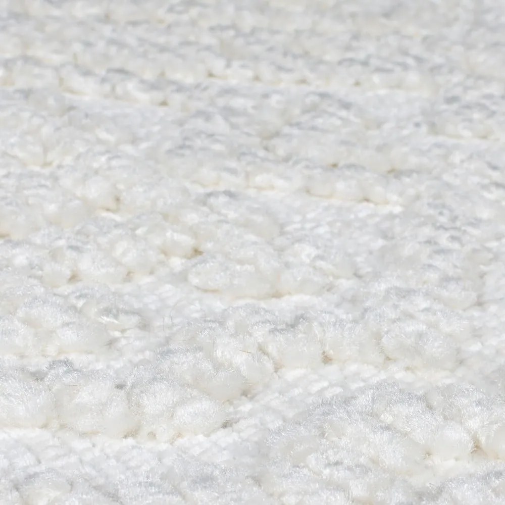 Krémovobiely umývateľný behúň zo ženilky 60x240 cm Jaipur – Flair Rugs