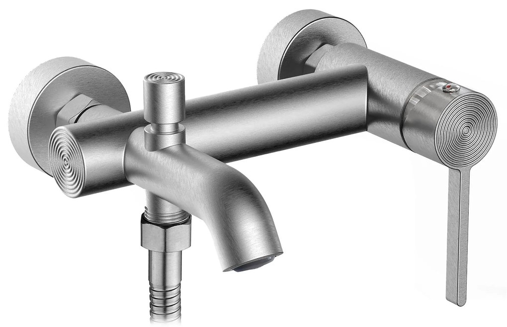 Rea Foster, vaňová batéria s ručnou sprchovou súpravou, brúsená oceľ, REA-B6326