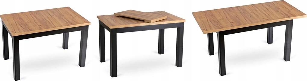 Rozkladací stôl do jedálne dub craft 120 - 160 cm