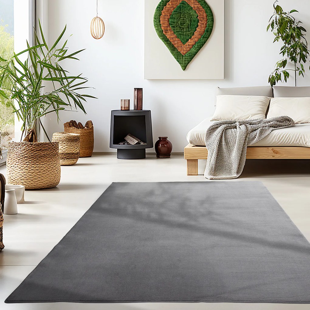 Ayyildiz, Kusový koberec Sky 5400 Grey, 60x110, šedá, obývacia izba