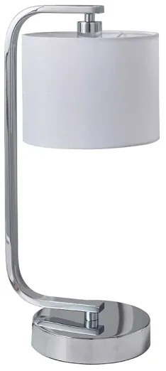 Endon 57917 - Stmievateľná stolná lampa CANNING 1xE14/40W/230V lesklý chróm/biela