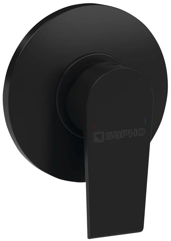 Sapho Sapho, KAI podomietková sprchová batéria, 1 výstup, čierna matná, KA41/15