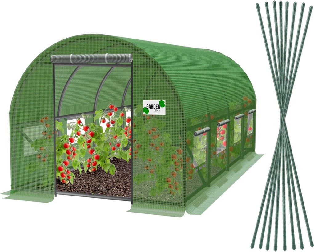 Záhradný fóliovník 4-segmentový 6m x 3m x 2m GARDEN LINE – TUN5613