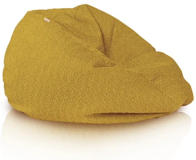 Sedací vak SAKO horčicový bouclé