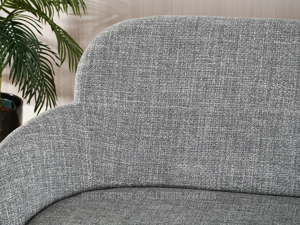 Pohovka Baggie S (sivá + čierna). Akcia -20%. Vlastná spoľahlivá doprava až k Vám domov. 1111387