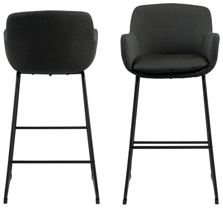 Barová stolička Lisa tmavosivá