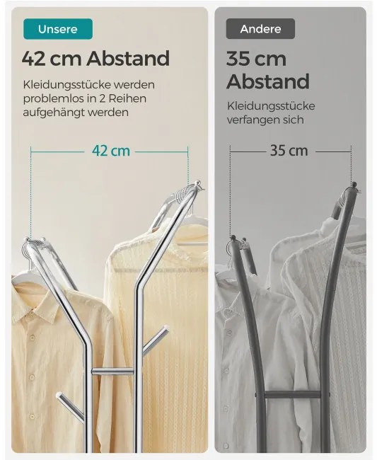 ​Vešiakový stojan na kolieskach HSR107E01