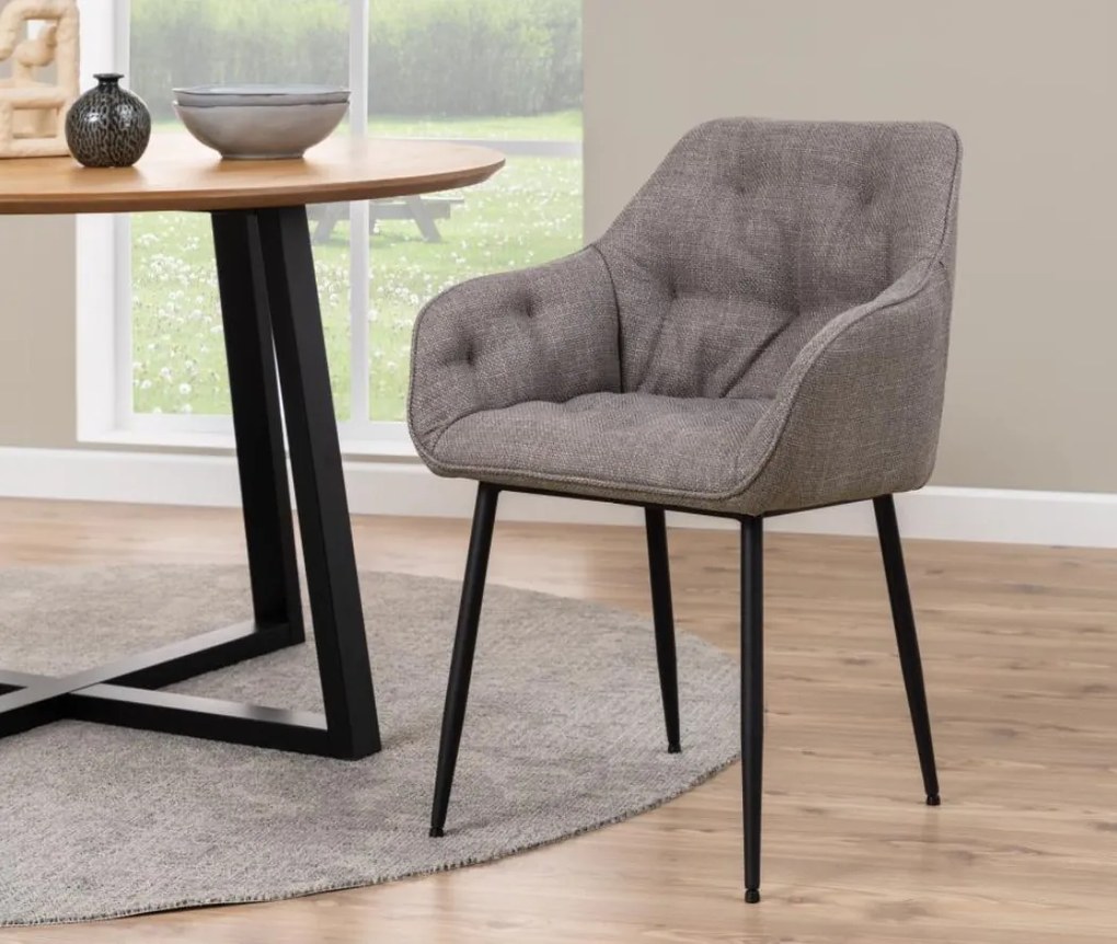 Jedálenská stolička Brooke III sivá