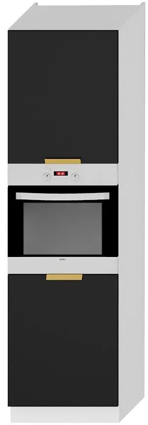 Kuchynská skrinka Denis d60pk 2133 pl čierna mat/biela