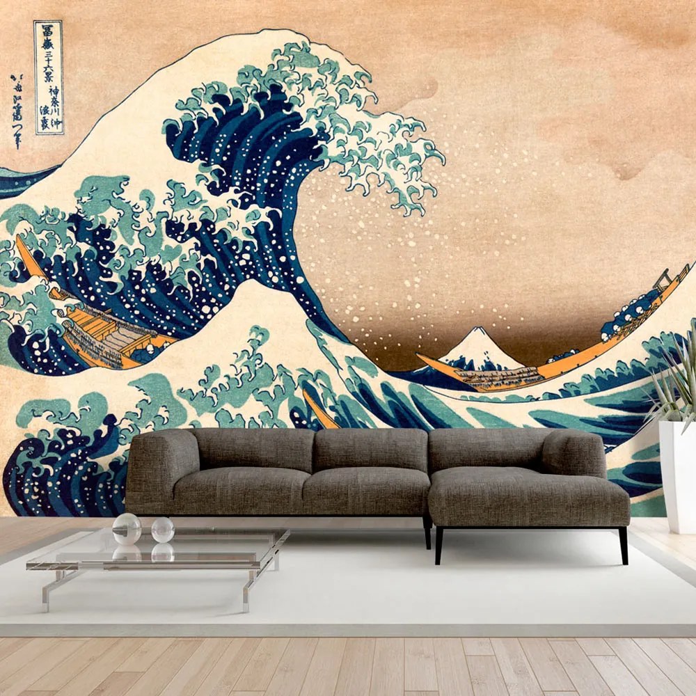 Fototapeta - Hokusai: Veľká vlna v Kanagawe (reprodukcia)   + zadarmo lepidlo