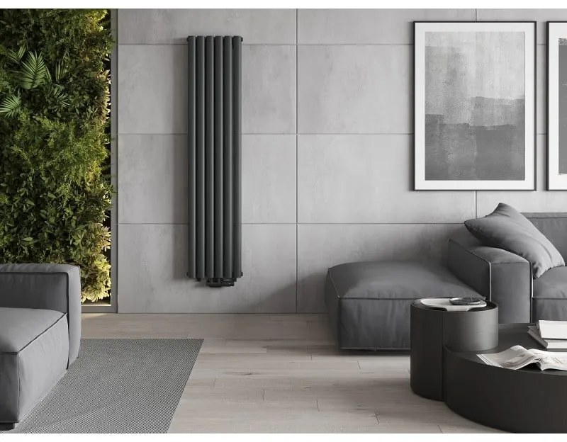 Mexen Dallas, vykurovacie teleso 1600x360 mm, 1039 W, antracitová, W214-1600-360-00-66