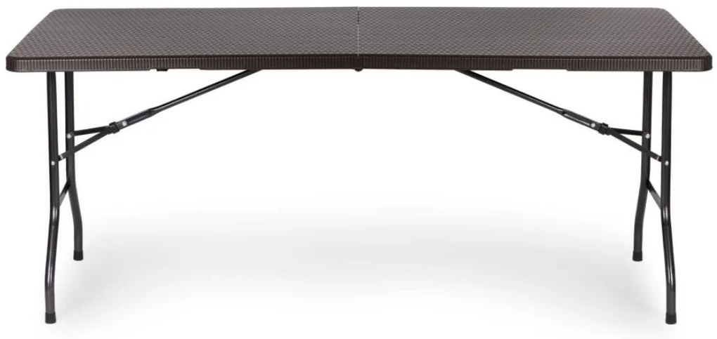 Bestent Cateringový stôl skladací 180cm Brown Rattan