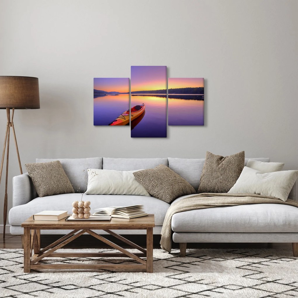 Obraz - Kajak na jazere (90x60 cm)
