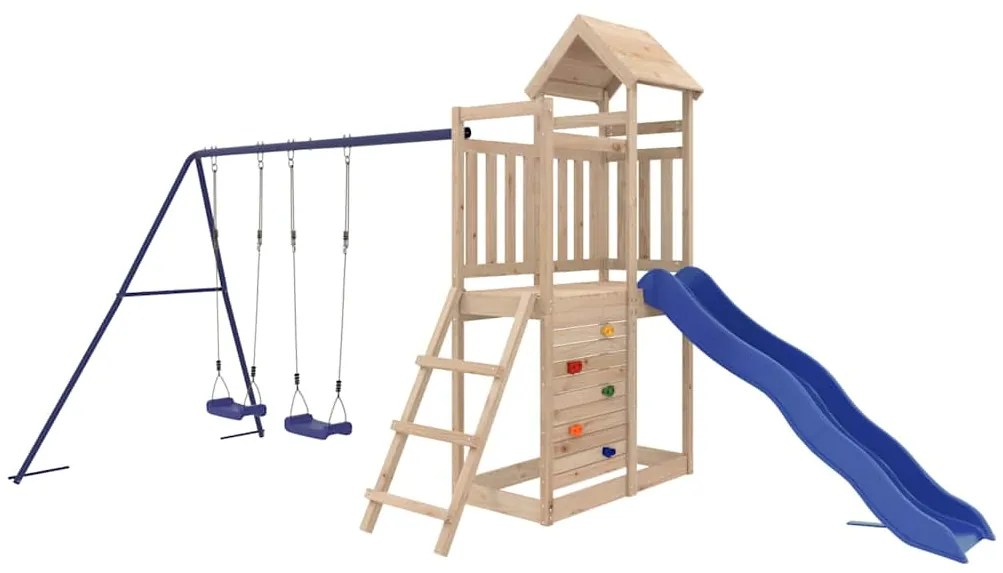 Vonkajšia súprava na hranie masívna borovica