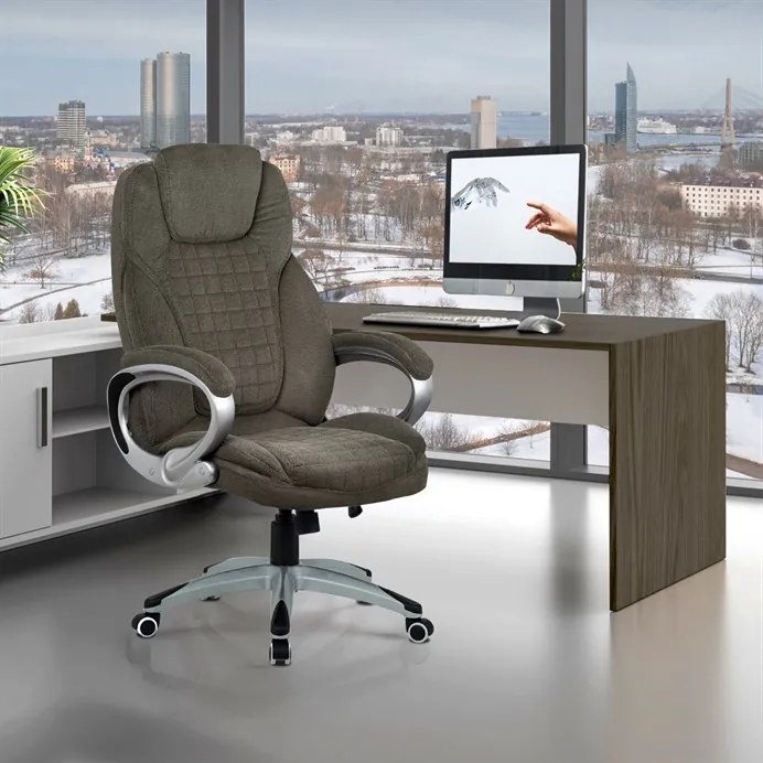 BONTEC Kancelárske kreslo, hojdací mechanizmus, sivá, KA-G196 GREY2 Farba: Šedá