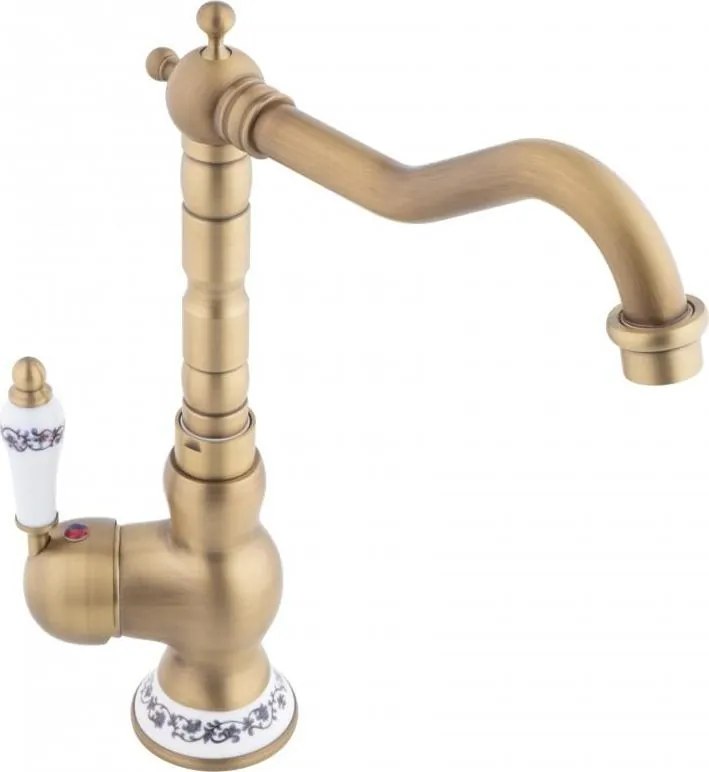 Kuchynská drezová batéria - BERTUG retro - zlatá