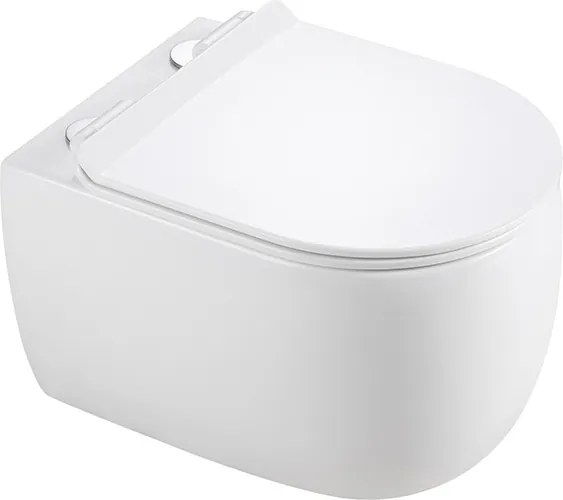BPS-koupelny Závesná WC misa so SoftClose sedadlom HYD-6775, biela