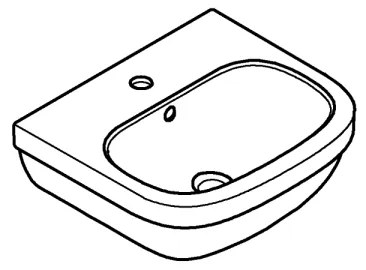 GROHE 39324000 - Umývadlo EURO CERAMIC 450 × 400 mm keramika/biela