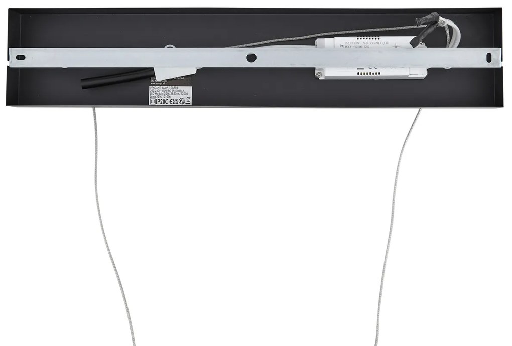 Dizajnové závesné svietidlo čierne obdĺžnikové 3-stupňové stmievateľné - Krisscross