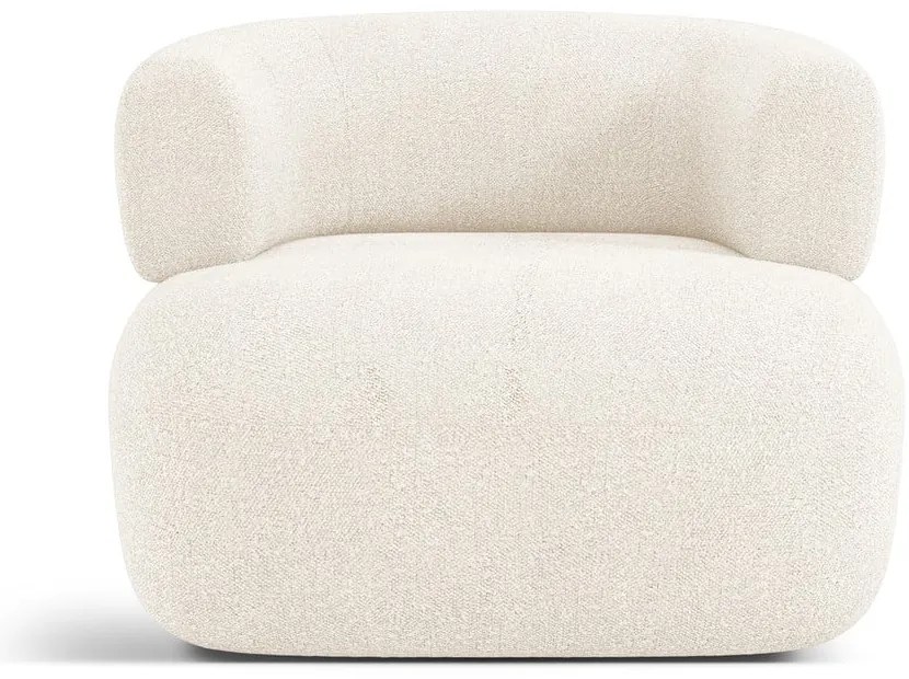 Béžové kreslo z textílie bouclé Jenny – Micadoni Home