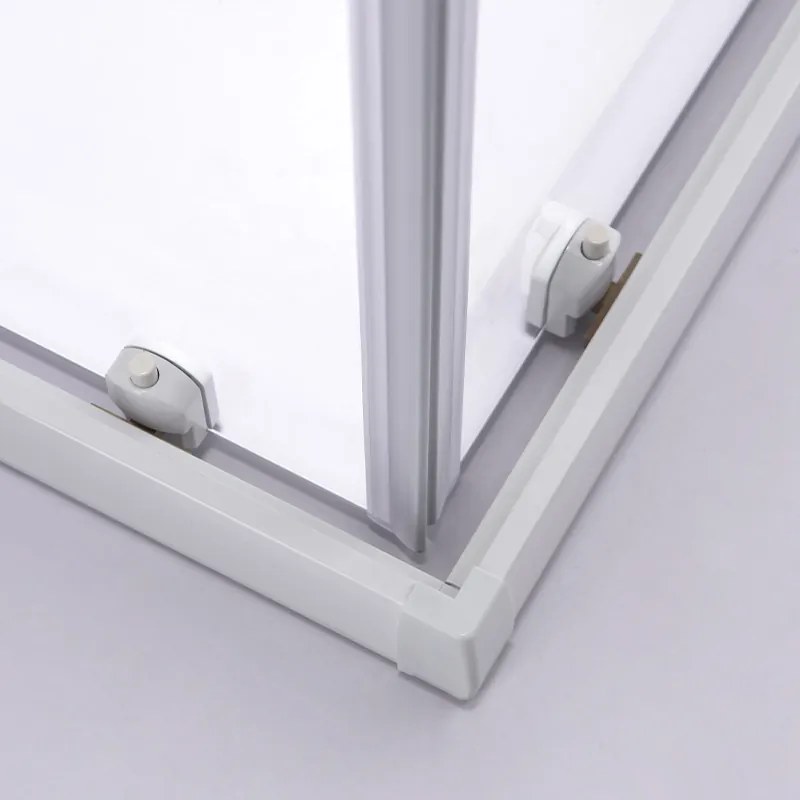 BPS-koupelny Štvorcový sprchový kút HYD-SK93B 90x90 biela/transparent + vanička HYD-SSV-SXL02B biela